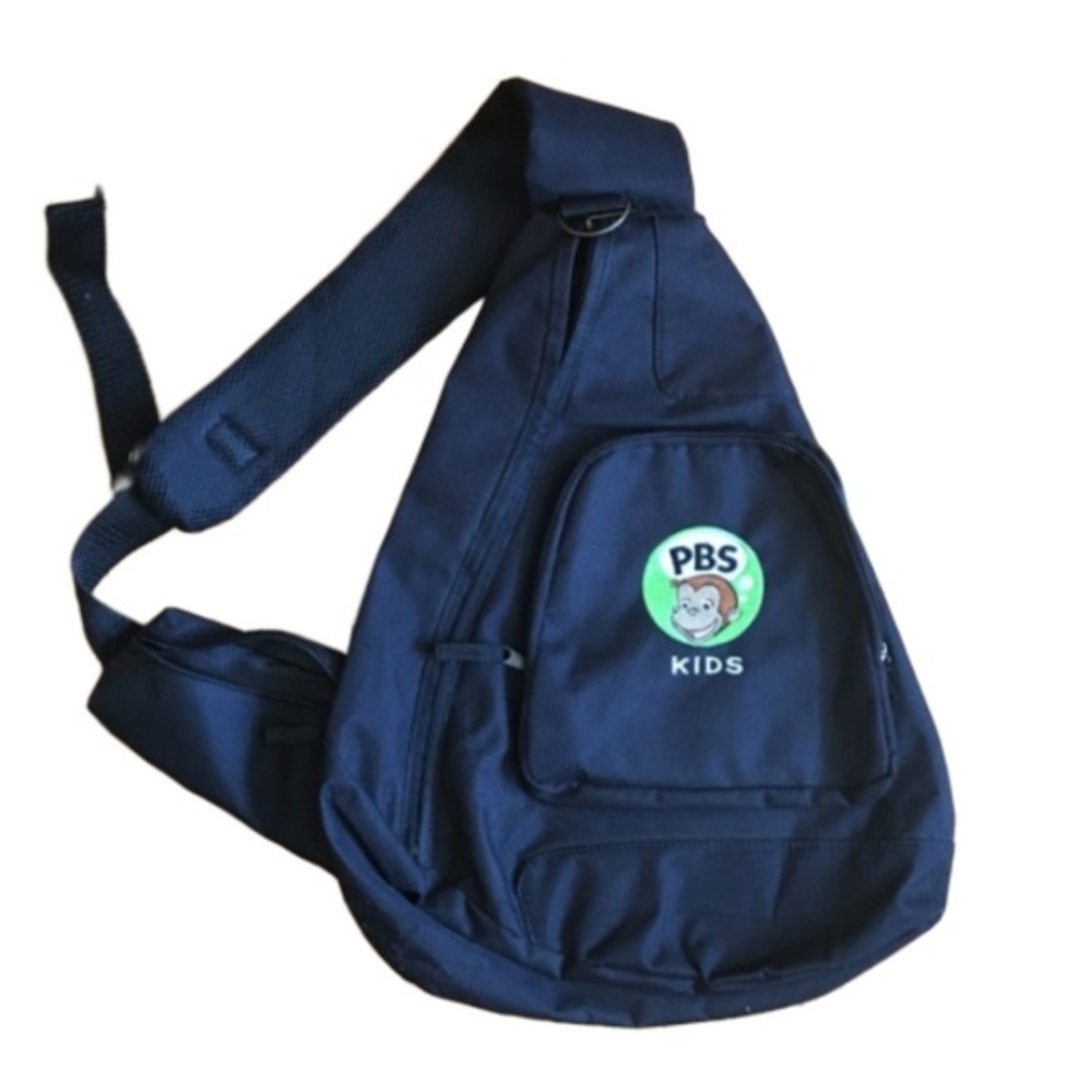 RARE NEW Curious George/PBSKids Crossbody Backpack